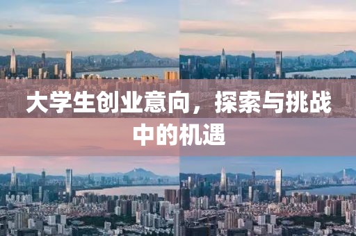 大学生创业意向，探索与挑战中的机遇