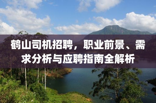 鹤山司机招聘，职业前景、需求分析与应聘指南全解析